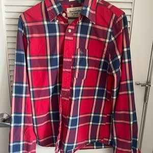 Abercrombie & Fitch Red Button Up